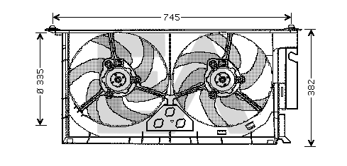 Fan, engine cooling (33V55015)