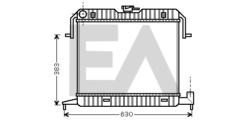Radiator, engine cooling (31R54056)
