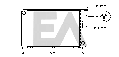 Radiator, engine cooling (31R78025)