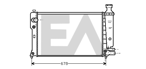 Radiator, engine cooling (31R55022)
