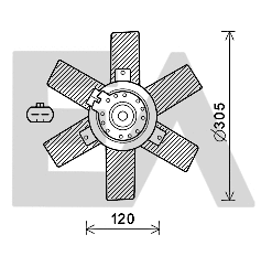Fan, engine cooling (33V10034)
