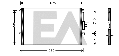 Condenser, air conditioning (30C33005)
