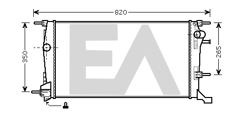 Radiator, engine cooling (31R60148)