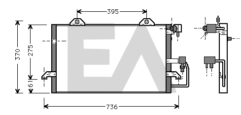Condenser, air conditioning (30C02004)