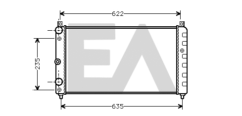 Radiator, engine cooling (31R61007)