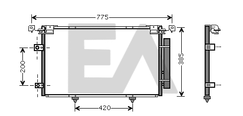 Condenser, air conditioning (30C71037)