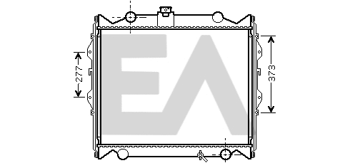 Radiator, engine cooling (31R71123)