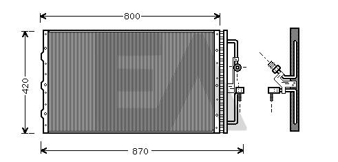 Condenser, air conditioning (30C54010)