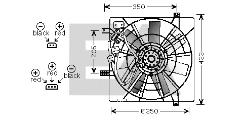 Fan, engine cooling (33V62001)