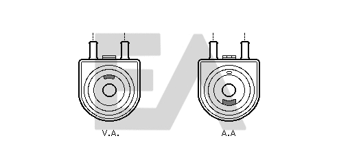 Oil Cooler, engine oil (37G55002)