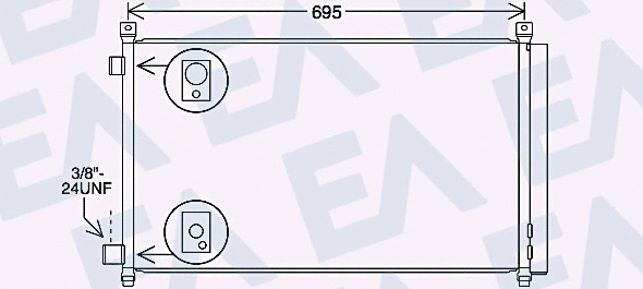 Condenser, air conditioning (30C18070)