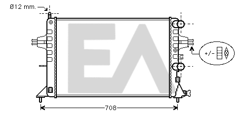 Radiator, engine cooling (31R54183)