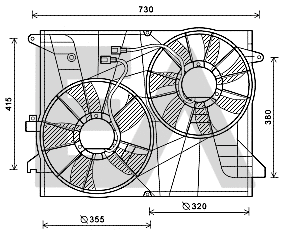 Fan, engine cooling (33V54044)