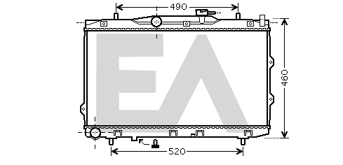 Radiator, engine cooling (31R36079)