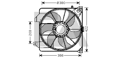 Fan, engine cooling (33V22030)