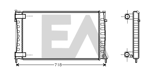 Radiator, engine cooling (31R10027)