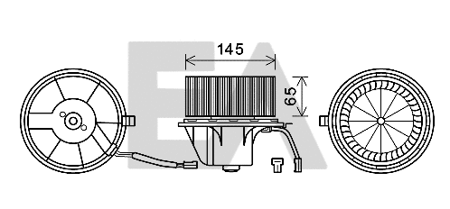 Electric Motor, interior blower (42A02005)