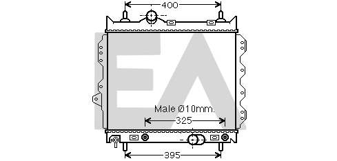 Radiator, engine cooling (31R12033)