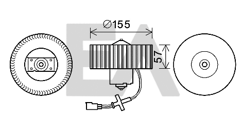 Electric Motor, interior blower (42A22005)