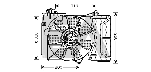 Fan, engine cooling (33V71001)