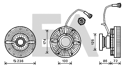 Fan Wheel, engine cooling (35C59D03)