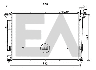 Radiator, engine cooling (31R28115)