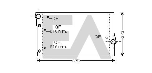 Radiator, engine cooling (31R07105)