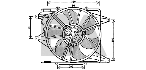Fan, engine cooling (33V60019)