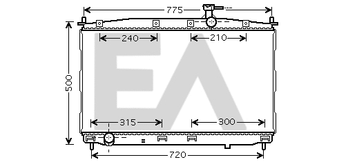 Radiator, engine cooling (31R28057)