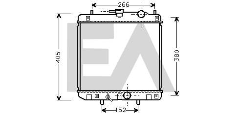 Radiator, engine cooling (31R19022)