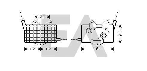 Oil Cooler, engine oil (37G50009)