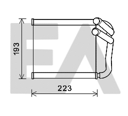 Heat Exchanger, interior heating (45C36029)