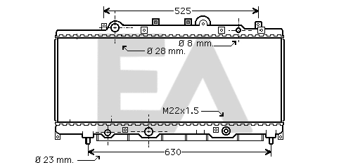 Radiator, engine cooling (31R40008)