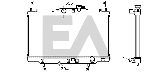 Radiator, engine cooling (31R26054)