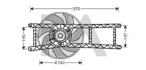 Fan, engine cooling (33V25021)
