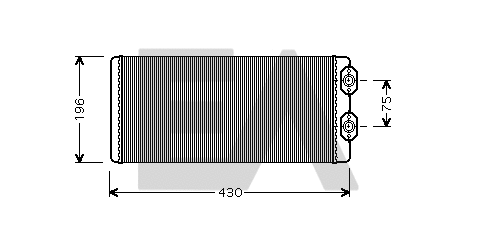 Heat Exchanger, interior heating (45C76002)