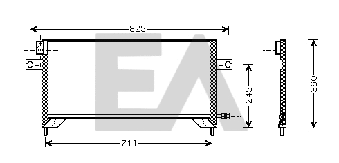 Condenser, air conditioning (30C18022)