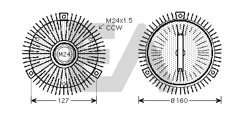 Fan Wheel, engine cooling (35C07D02)