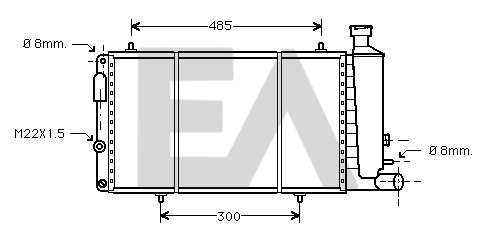 Radiator, engine cooling (31R10045)
