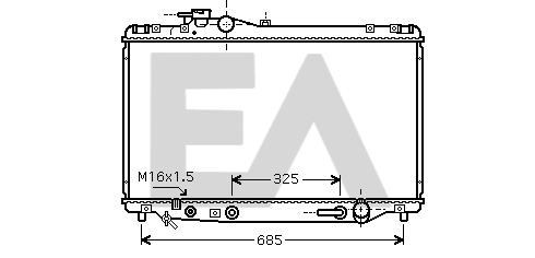 Radiator, engine cooling (31R71184)