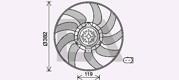 Fan, engine cooling (33V02017)