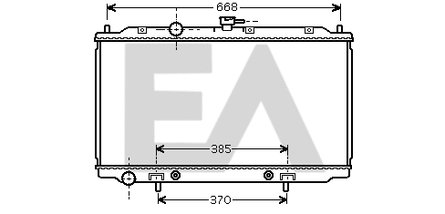 Radiator, engine cooling (31R18177)