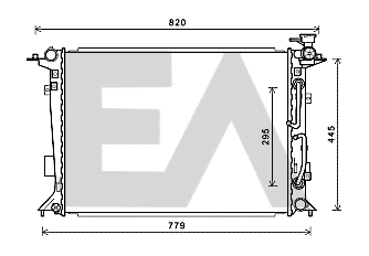 Radiator, engine cooling (31R28095)