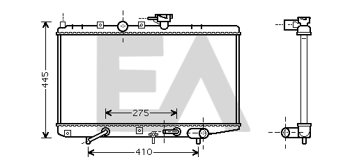 Radiator, engine cooling (31R36008)