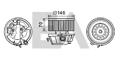 Electric Motor, interior blower (42A10008)