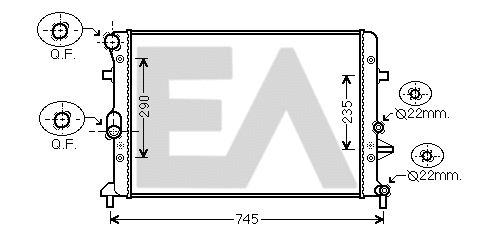 Radiator, engine cooling (31R77120)