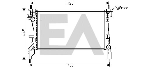 Radiator, engine cooling (31R10040)