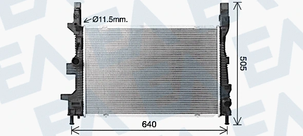 Radiator, engine cooling (31R22143)