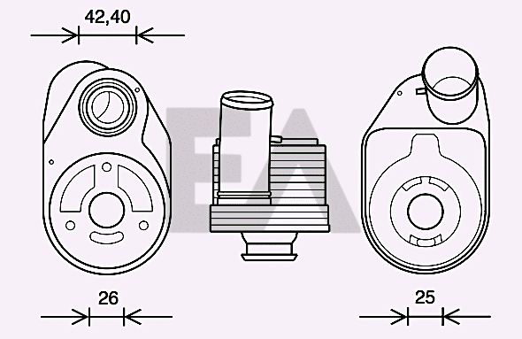 Oil Cooler, engine oil (37G30001)