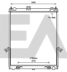 Radiator, engine cooling (31R18145)